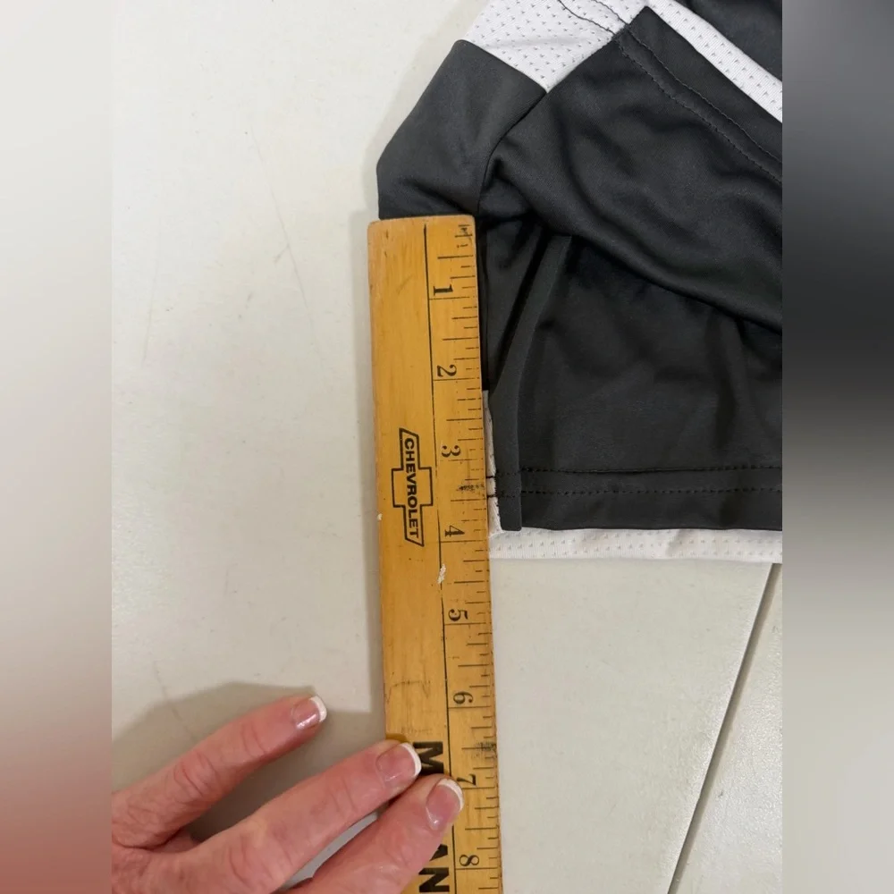 NWT Adidas Women’s Climalite Soccer Shorts, Grayw/white stripes MED Tastigo 19 - Picture 11 of 12